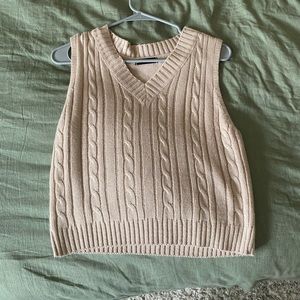 Shein Small Pink Sweater Vest - never worn